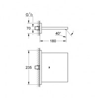 GROHE ALLURE CAÑO CASCADA